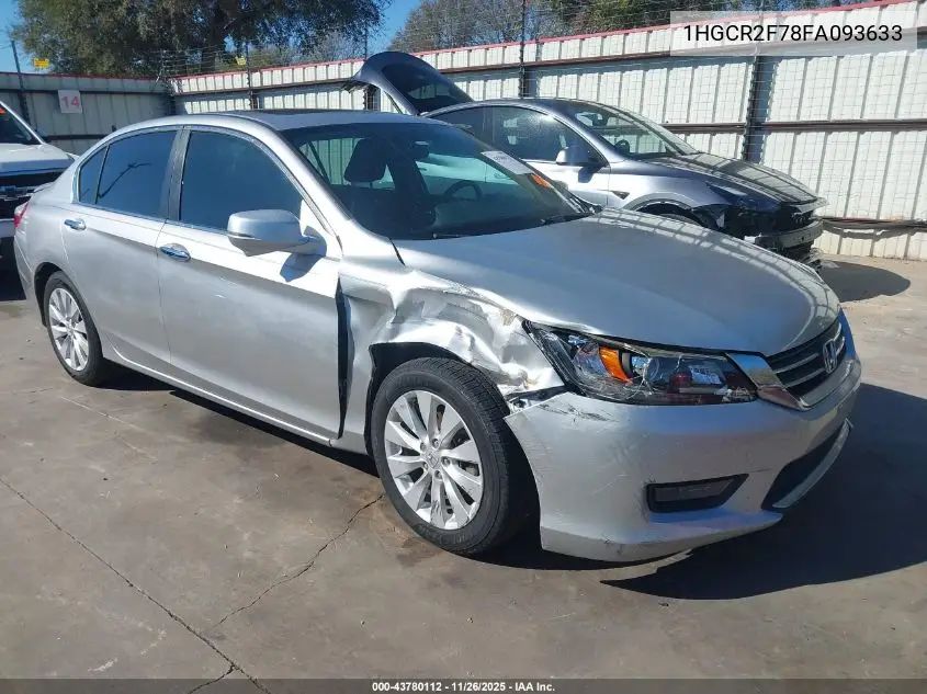 1HGCR2F78FA093633 2015 Honda Accord Ex