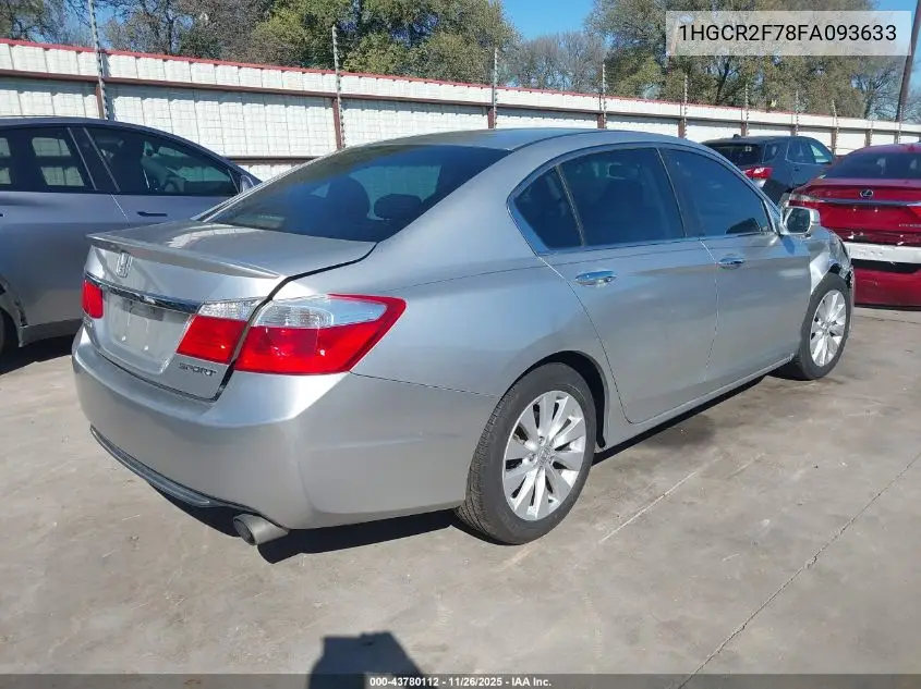 1HGCR2F78FA093633 2015 Honda Accord Ex