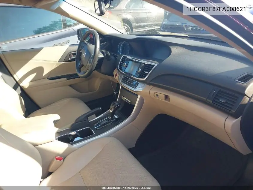 1HGCR3F87FA008621 2015 Honda Accord Ex-L V-6