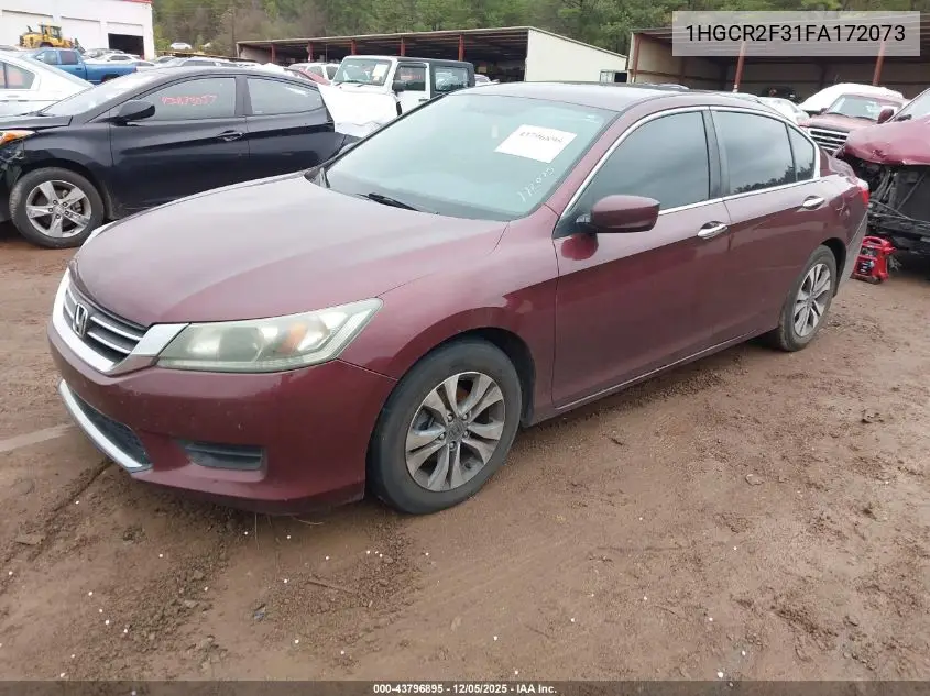 1HGCR2F31FA172073 2015 Honda Accord Lx