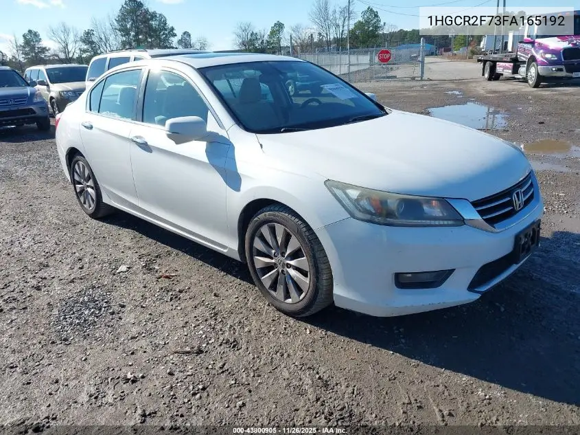 1HGCR2F73FA165192 2015 Honda Accord Ex