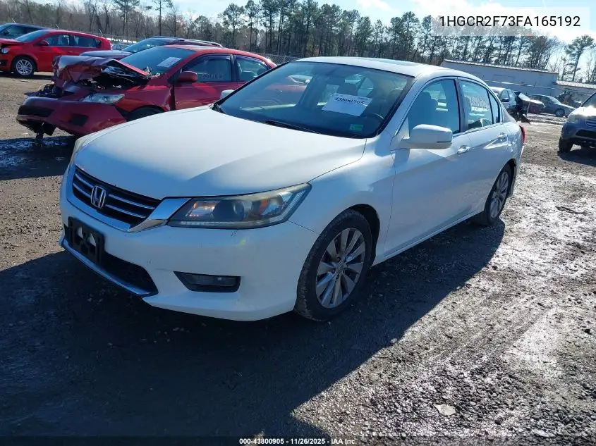 1HGCR2F73FA165192 2015 Honda Accord Ex