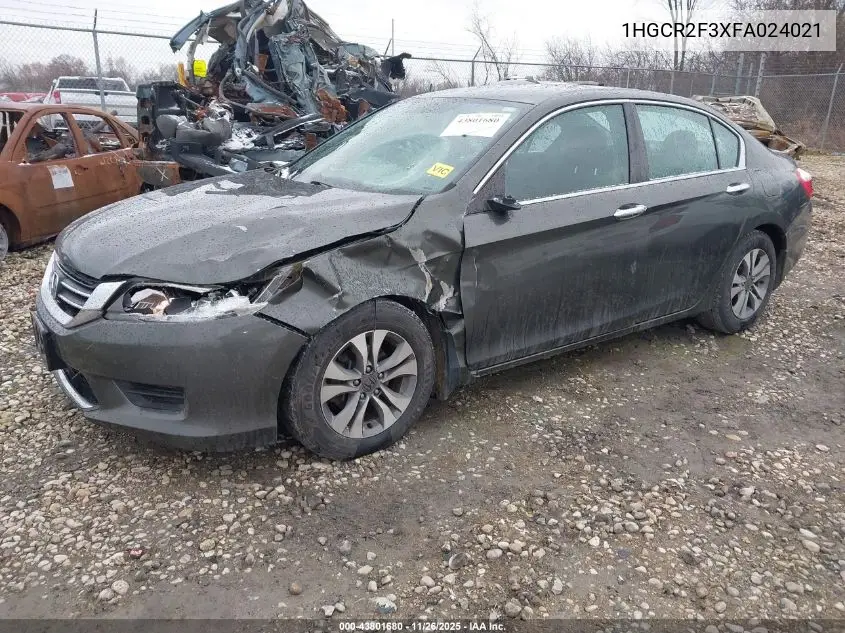 1HGCR2F3XFA024021 2015 Honda Accord Lx