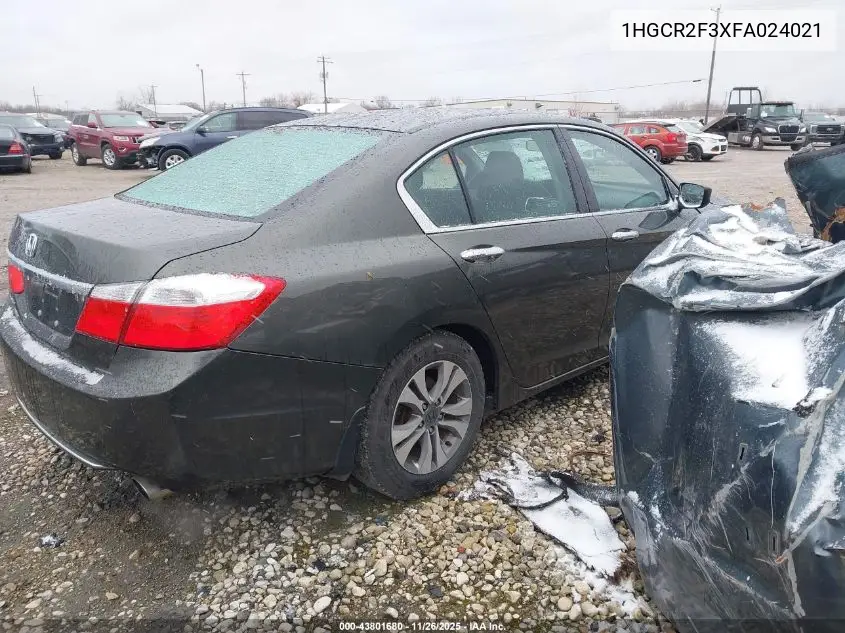 1HGCR2F3XFA024021 2015 Honda Accord Lx