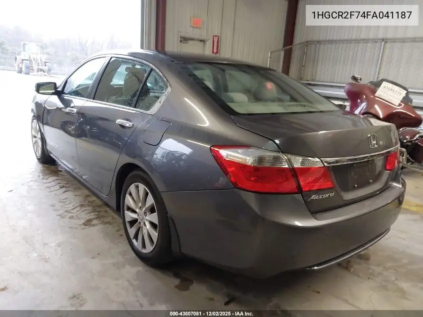 1HGCR2F74FA041187 2015 Honda Accord Ex