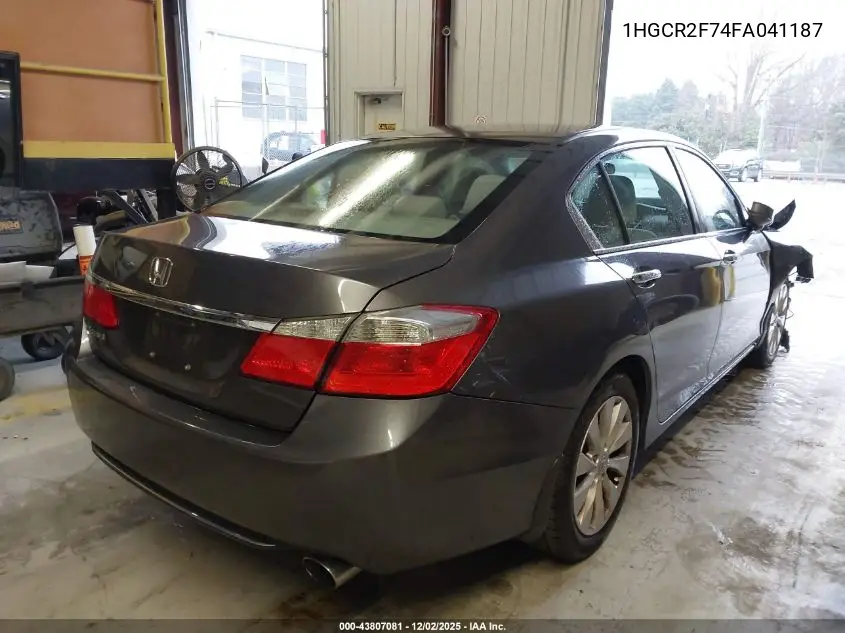 1HGCR2F74FA041187 2015 Honda Accord Ex