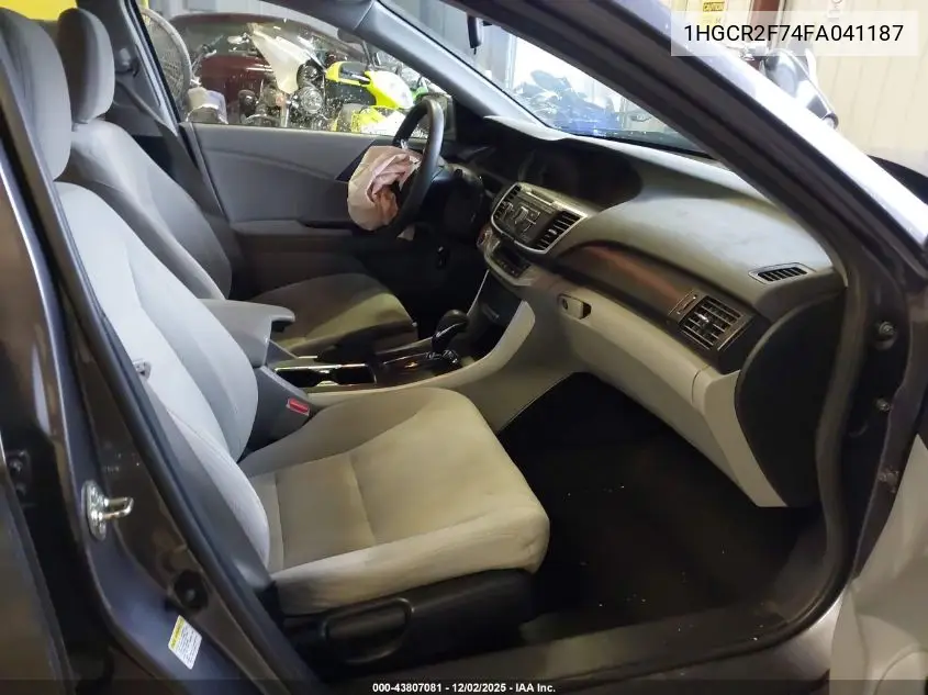 1HGCR2F74FA041187 2015 Honda Accord Ex