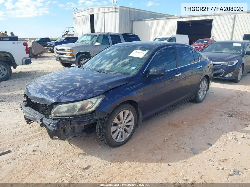 1HGCR2F77FA208920 2015 Honda Accord Ex
