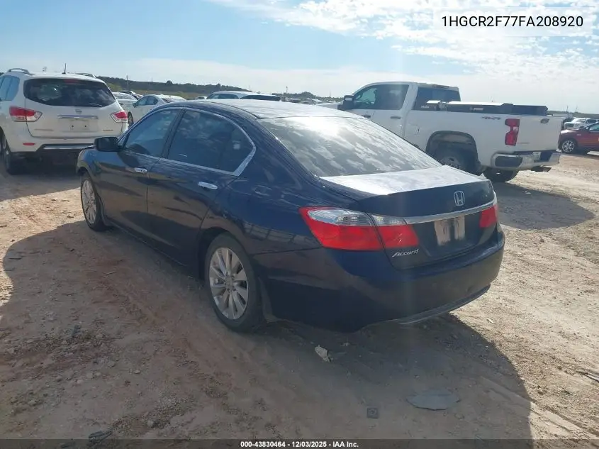 1HGCR2F77FA208920 2015 Honda Accord Ex