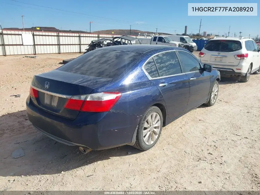 1HGCR2F77FA208920 2015 Honda Accord Ex