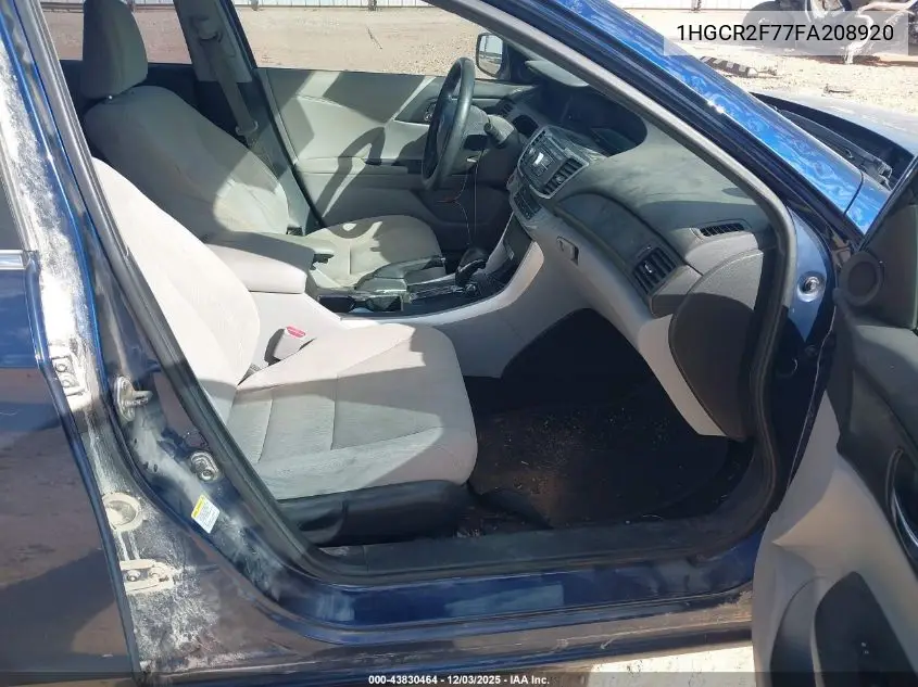 1HGCR2F77FA208920 2015 Honda Accord Ex