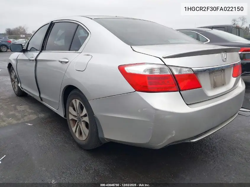 1HGCR2F30FA022150 2015 Honda Accord Lx