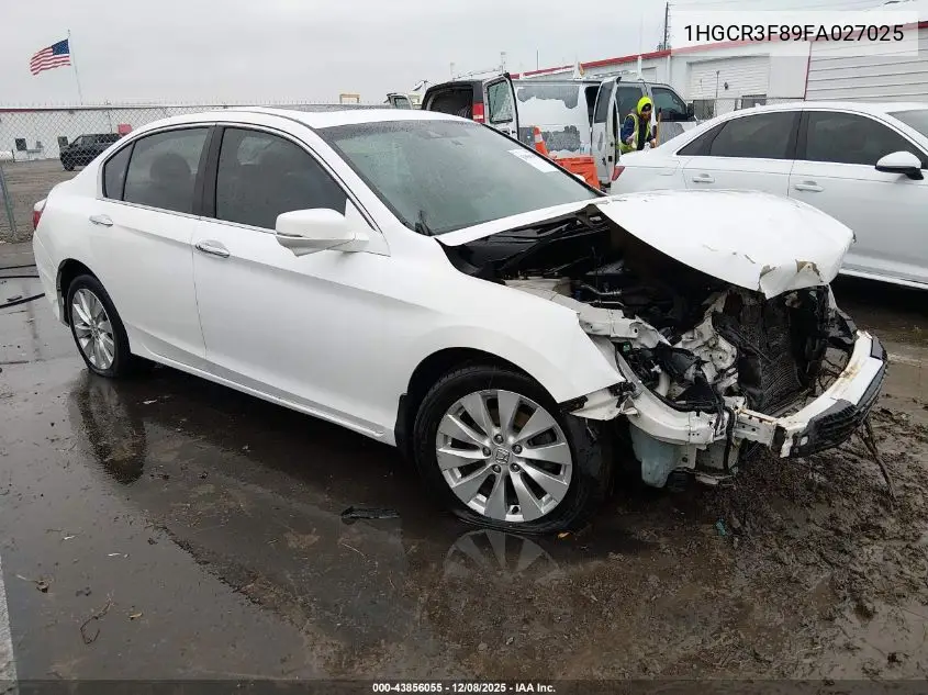 1HGCR3F89FA027025 2015 Honda Accord Ex-L V-6
