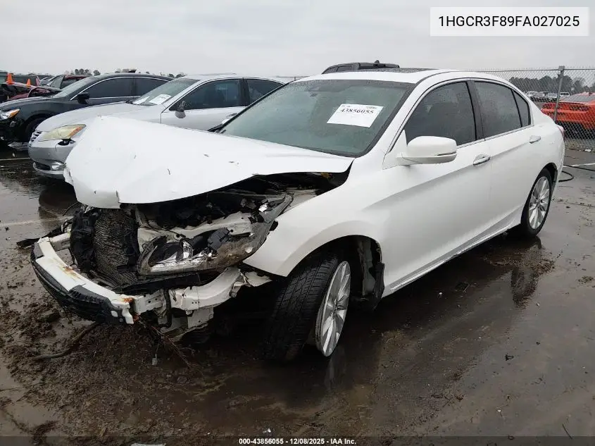 1HGCR3F89FA027025 2015 Honda Accord Ex-L V-6
