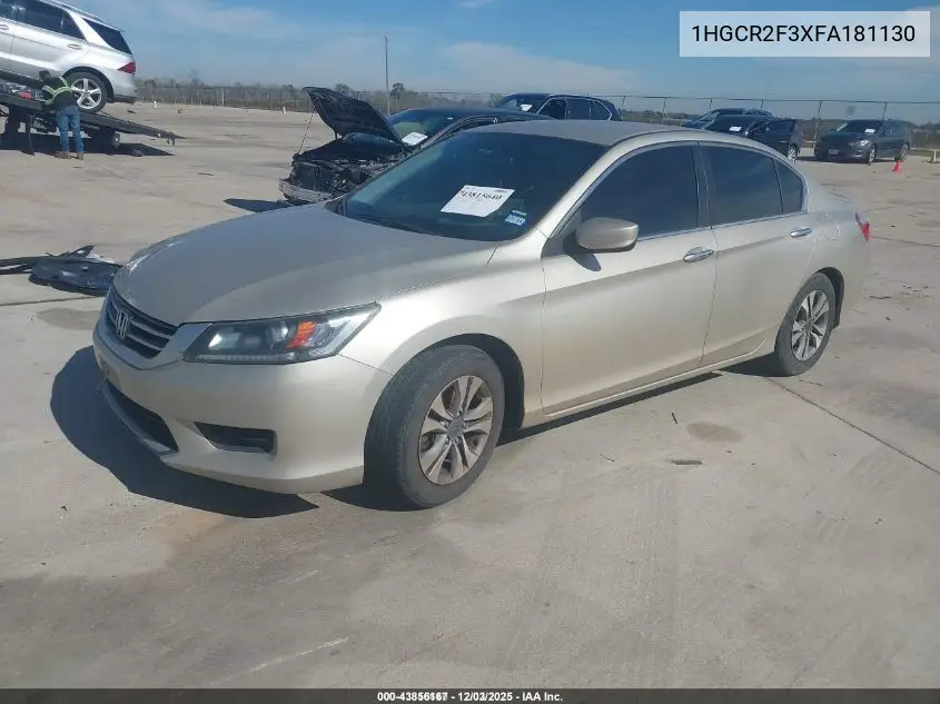 1HGCR2F3XFA181130 2015 Honda Accord Lx