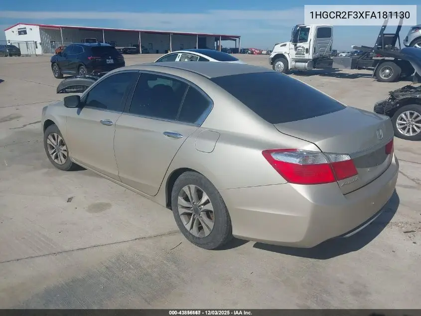 1HGCR2F3XFA181130 2015 Honda Accord Lx