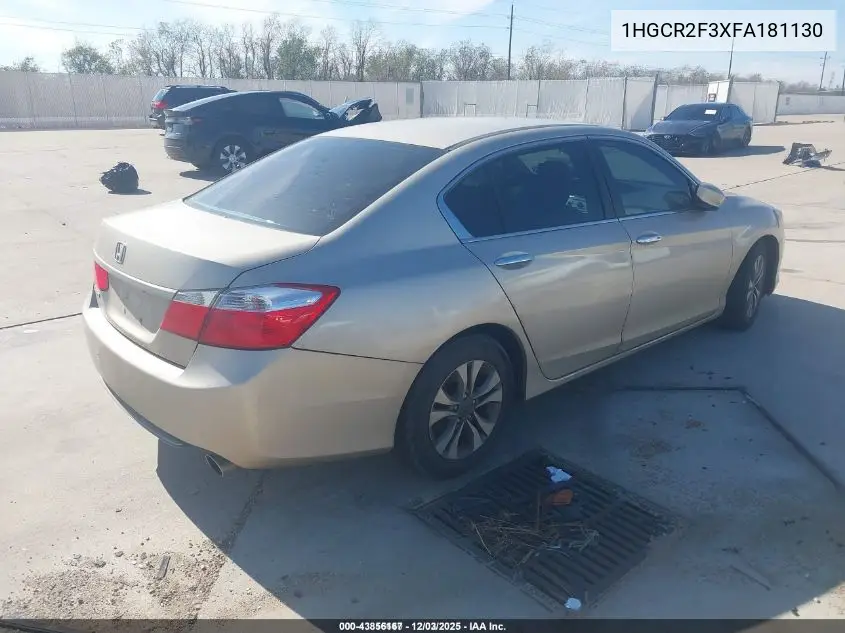 1HGCR2F3XFA181130 2015 Honda Accord Lx