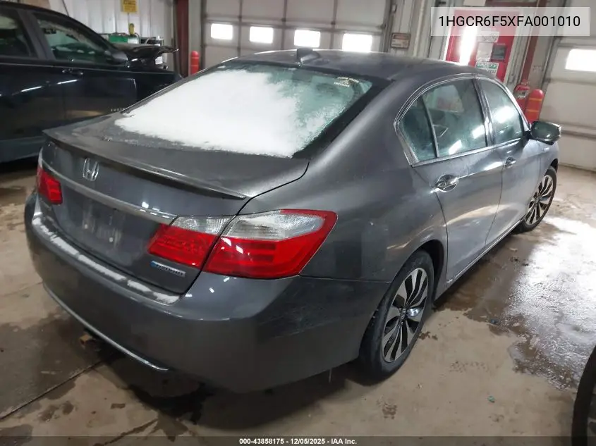 1HGCR6F5XFA001010 2015 Honda Accord Hybrid Ex-L