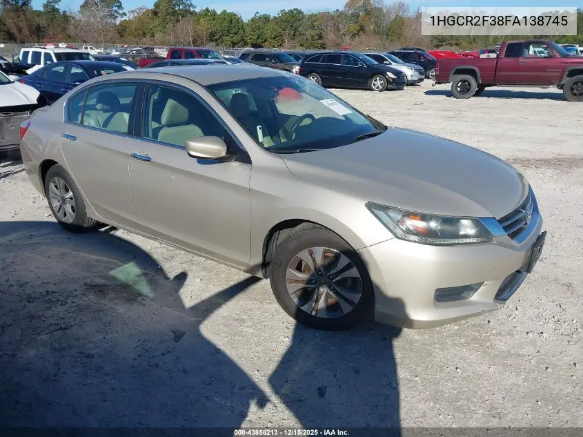 1HGCR2F38FA138745 2015 Honda Accord Lx