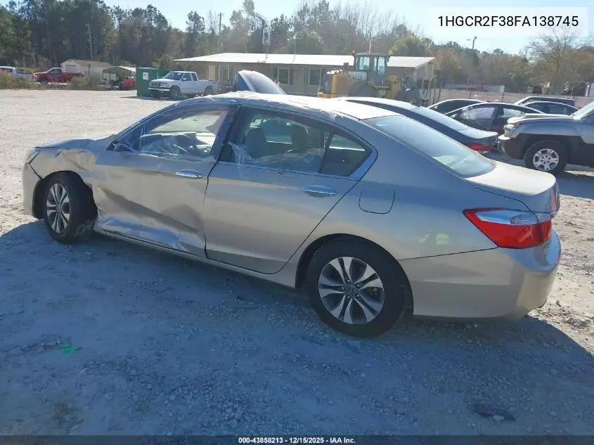 1HGCR2F38FA138745 2015 Honda Accord Lx