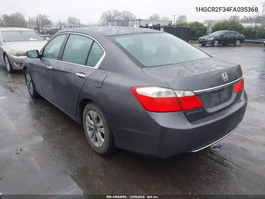 1HGCR2F34FA035368 2015 Honda Accord Lx