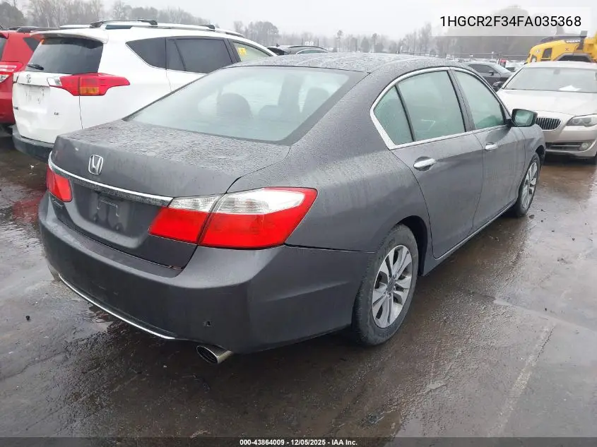 1HGCR2F34FA035368 2015 Honda Accord Lx