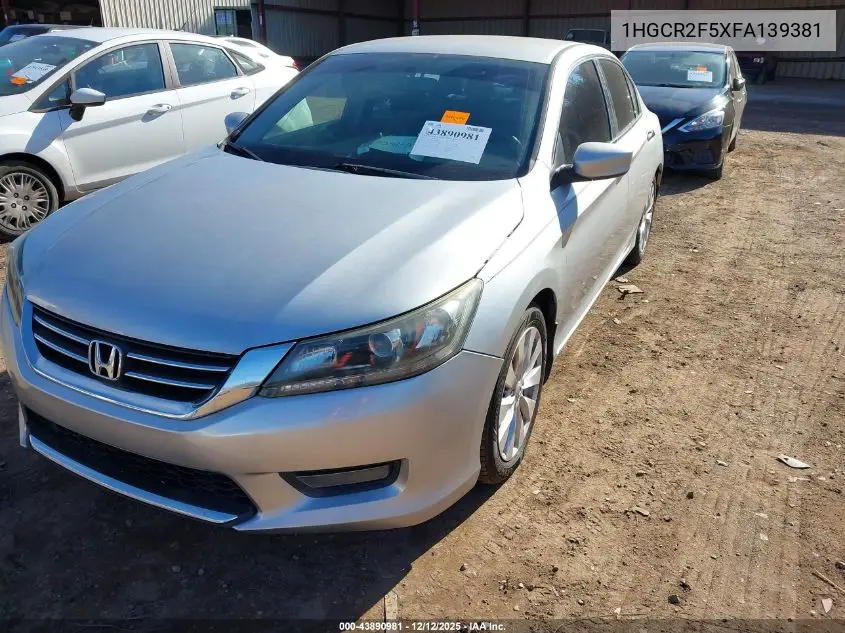 1HGCR2F5XFA139381 2015 Honda Accord Sport
