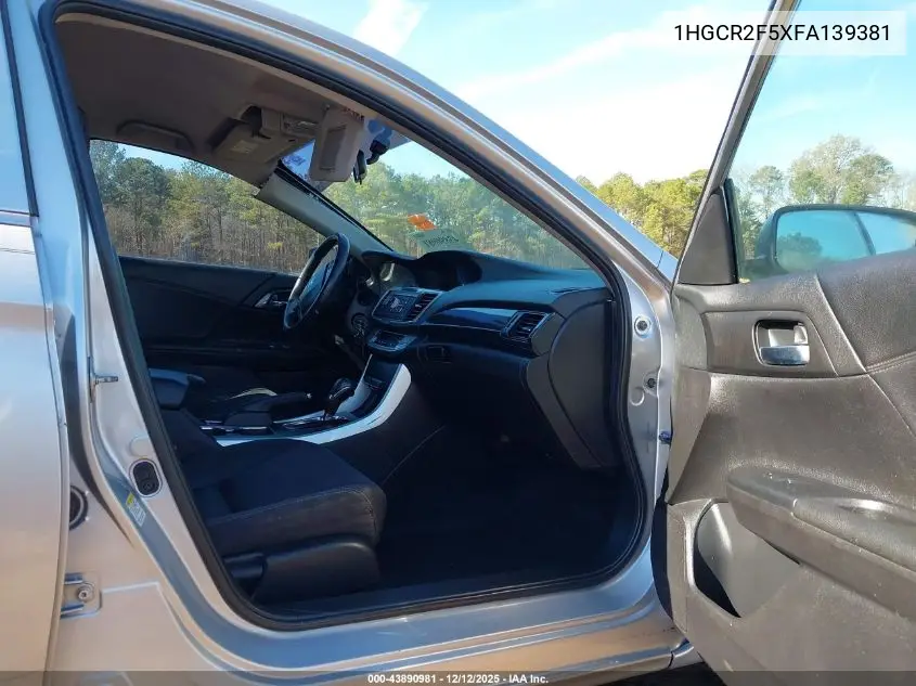 1HGCR2F5XFA139381 2015 Honda Accord Sport