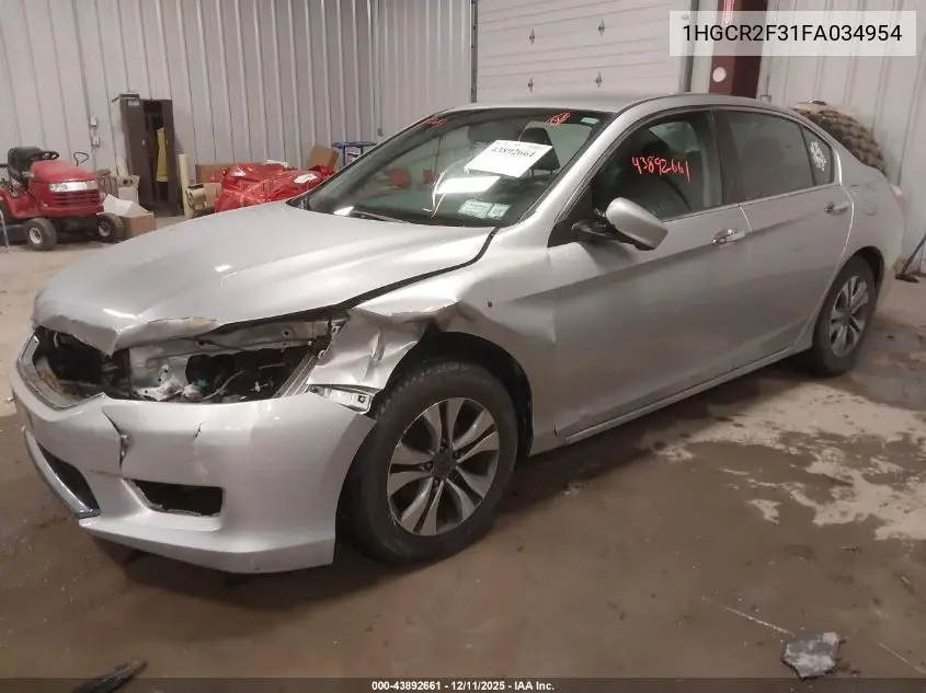 1HGCR2F31FA034954 2015 Honda Accord Lx