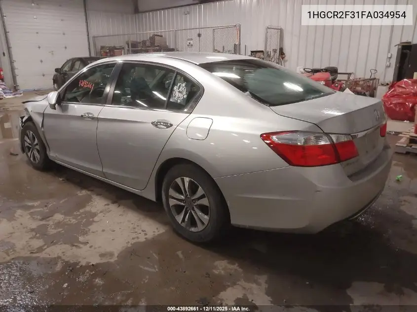1HGCR2F31FA034954 2015 Honda Accord Lx