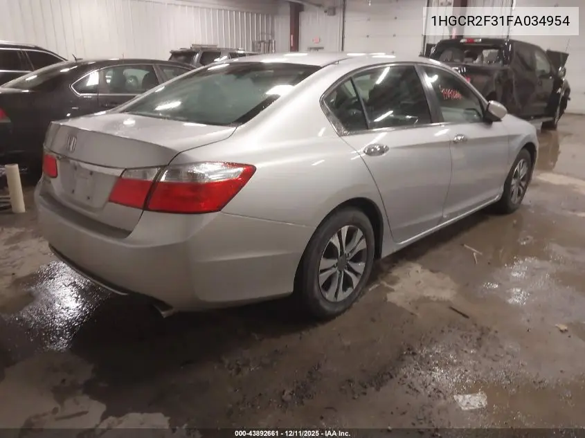 1HGCR2F31FA034954 2015 Honda Accord Lx