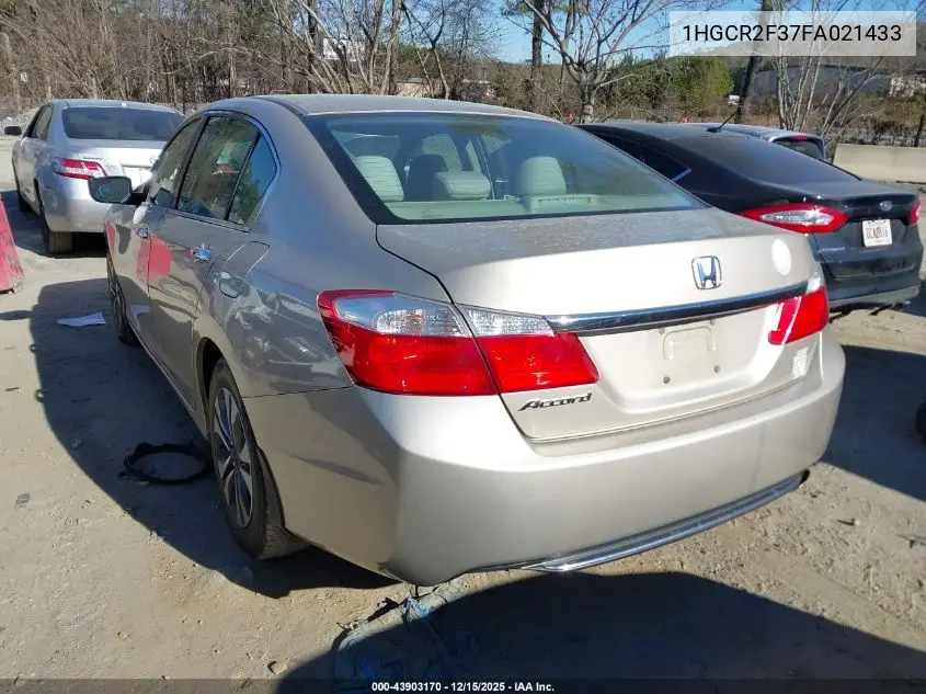 1HGCR2F37FA021433 2015 Honda Accord Lx