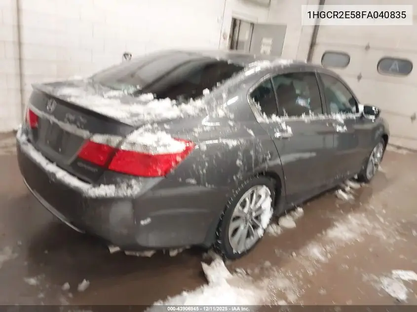 1HGCR2E58FA040835 2015 Honda Accord Sport