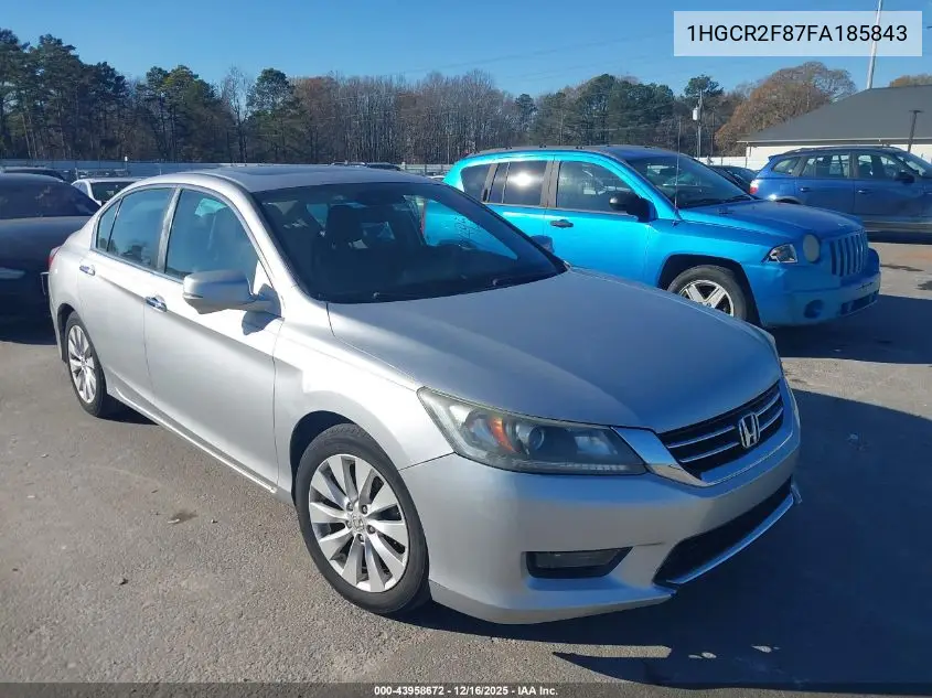 1HGCR2F87FA185843 2015 Honda Accord Ex-L
