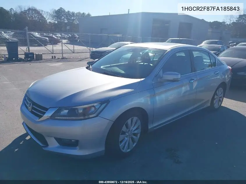 1HGCR2F87FA185843 2015 Honda Accord Ex-L