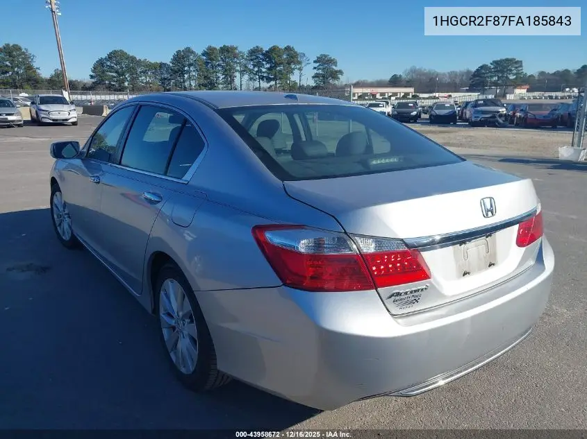 1HGCR2F87FA185843 2015 Honda Accord Ex-L