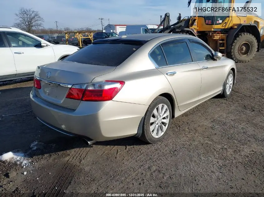 1HGCR2F86FA175532 2015 Honda Accord Ex-L