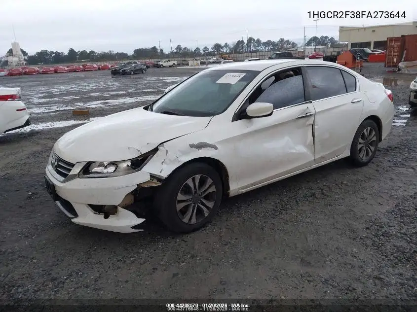 1HGCR2F38FA273644 2015 Honda Accord Lx