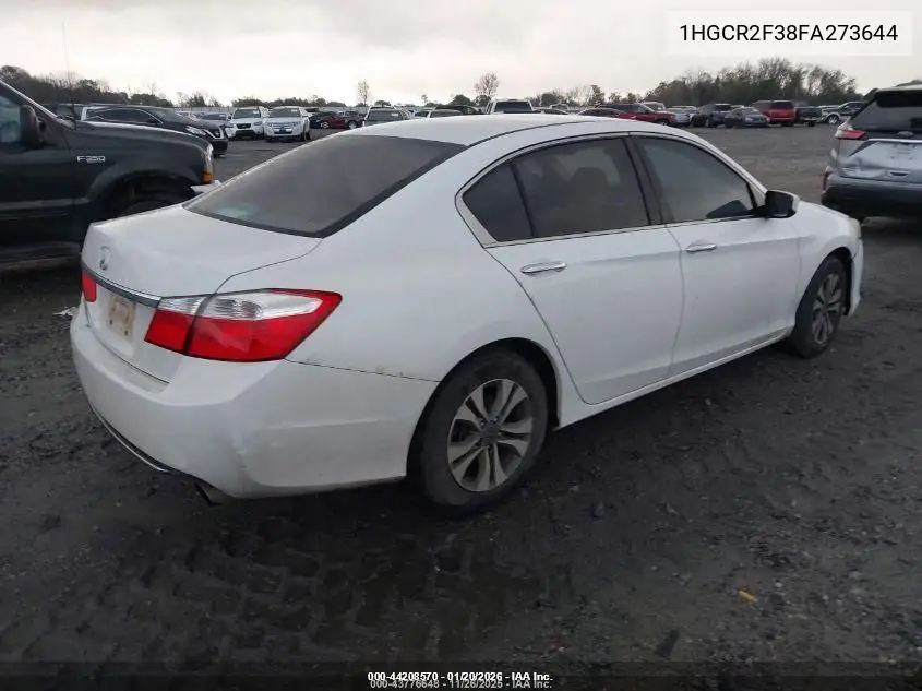 1HGCR2F38FA273644 2015 Honda Accord Lx