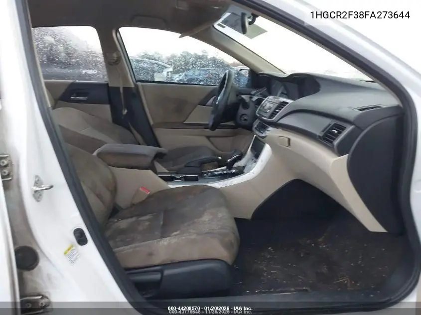 1HGCR2F38FA273644 2015 Honda Accord Lx