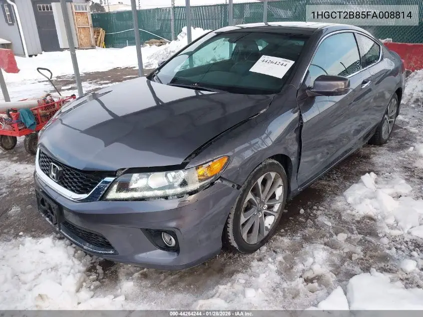 1HGCT2B85FA008814 2015 Honda Accord Ex-L V-6