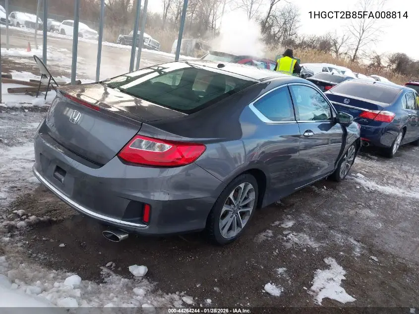 1HGCT2B85FA008814 2015 Honda Accord Ex-L V-6
