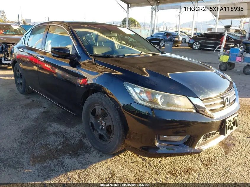 1HGCR2F5XFA118935 2015 Honda Accord Sport