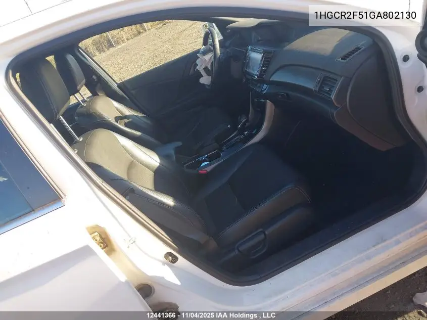 1HGCR2F51GA802130 2016 Honda Accord Sport