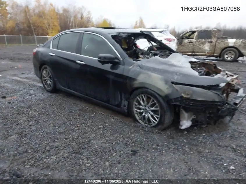 1HGCR2F03GA807088 2016 Honda Accord Touring