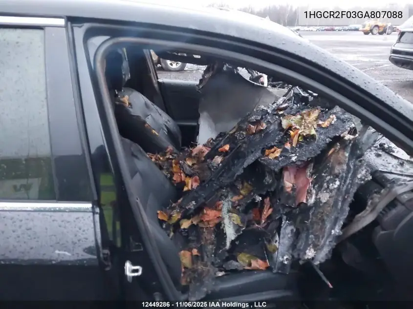 1HGCR2F03GA807088 2016 Honda Accord Touring