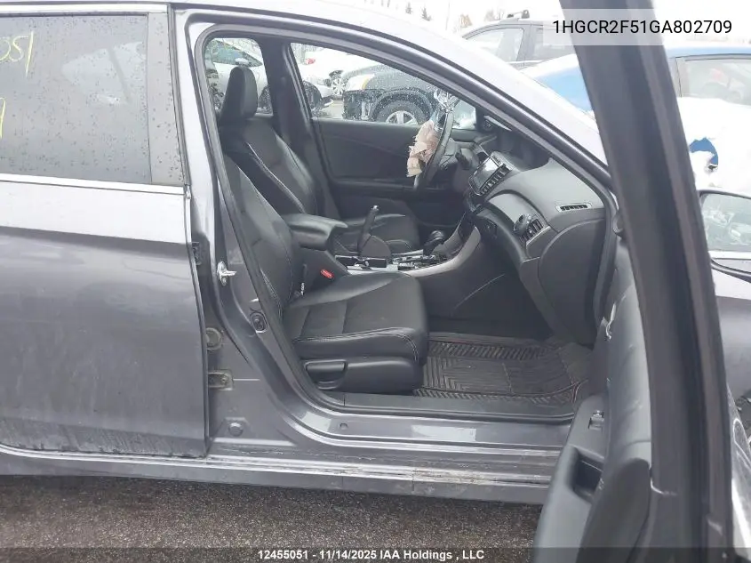 1HGCR2F51GA802709 2016 Honda Accord Sport