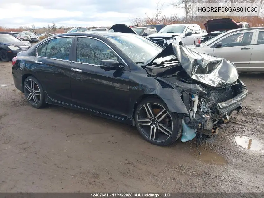 1HGCR2F08GA801030 2016 Honda Accord Touring
