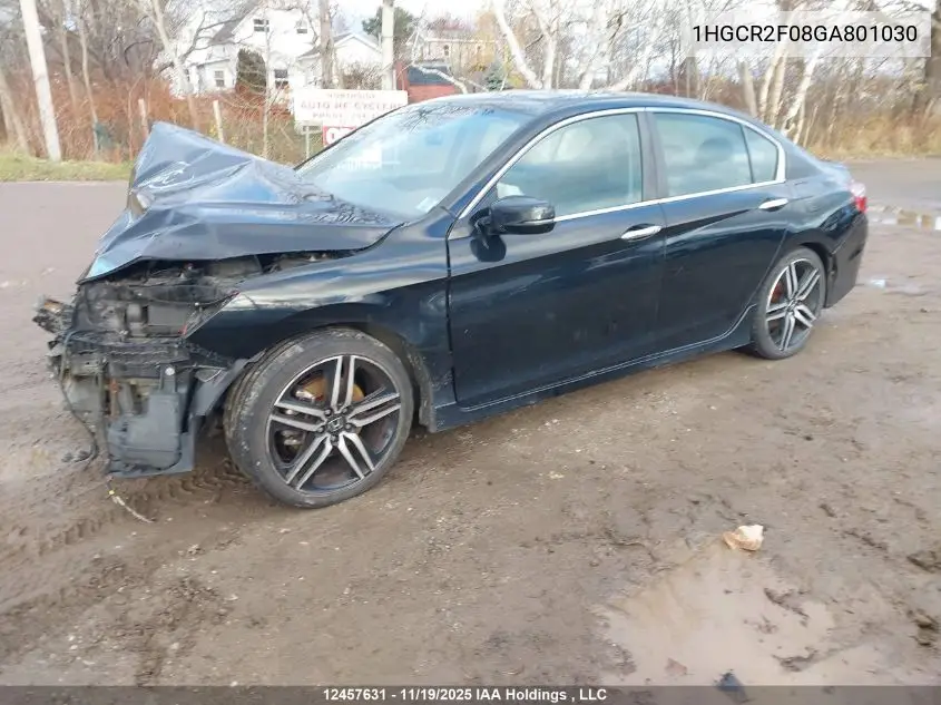1HGCR2F08GA801030 2016 Honda Accord Touring