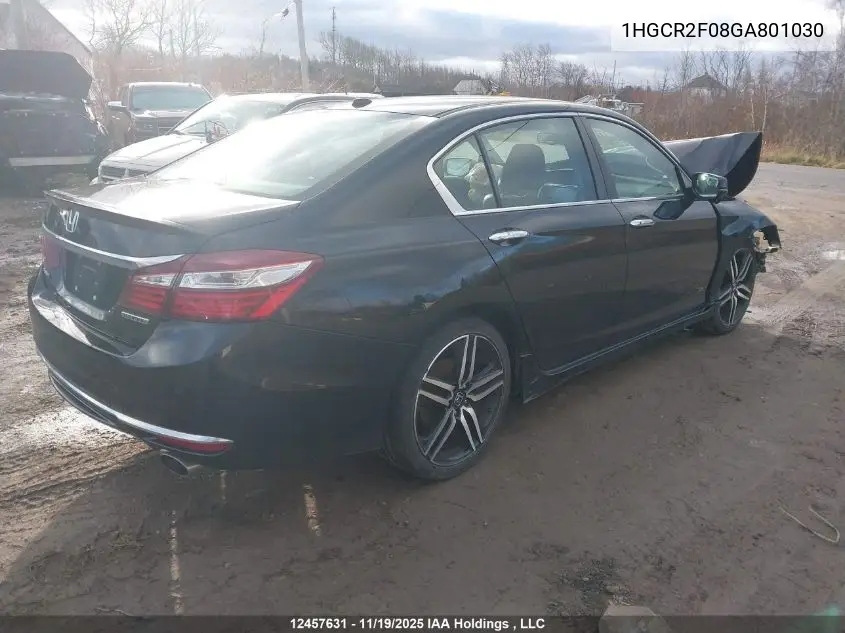 1HGCR2F08GA801030 2016 Honda Accord Touring